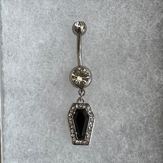 Coffin Dangle Belly Ring