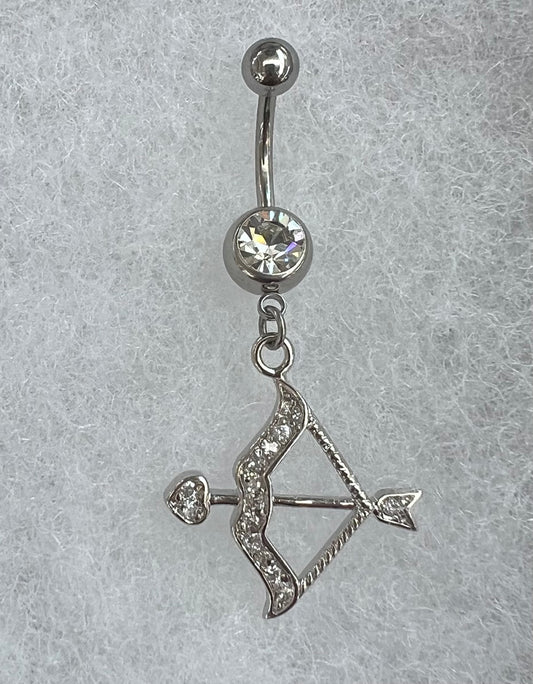 Cupid’s Bow Dangle Belly Ring