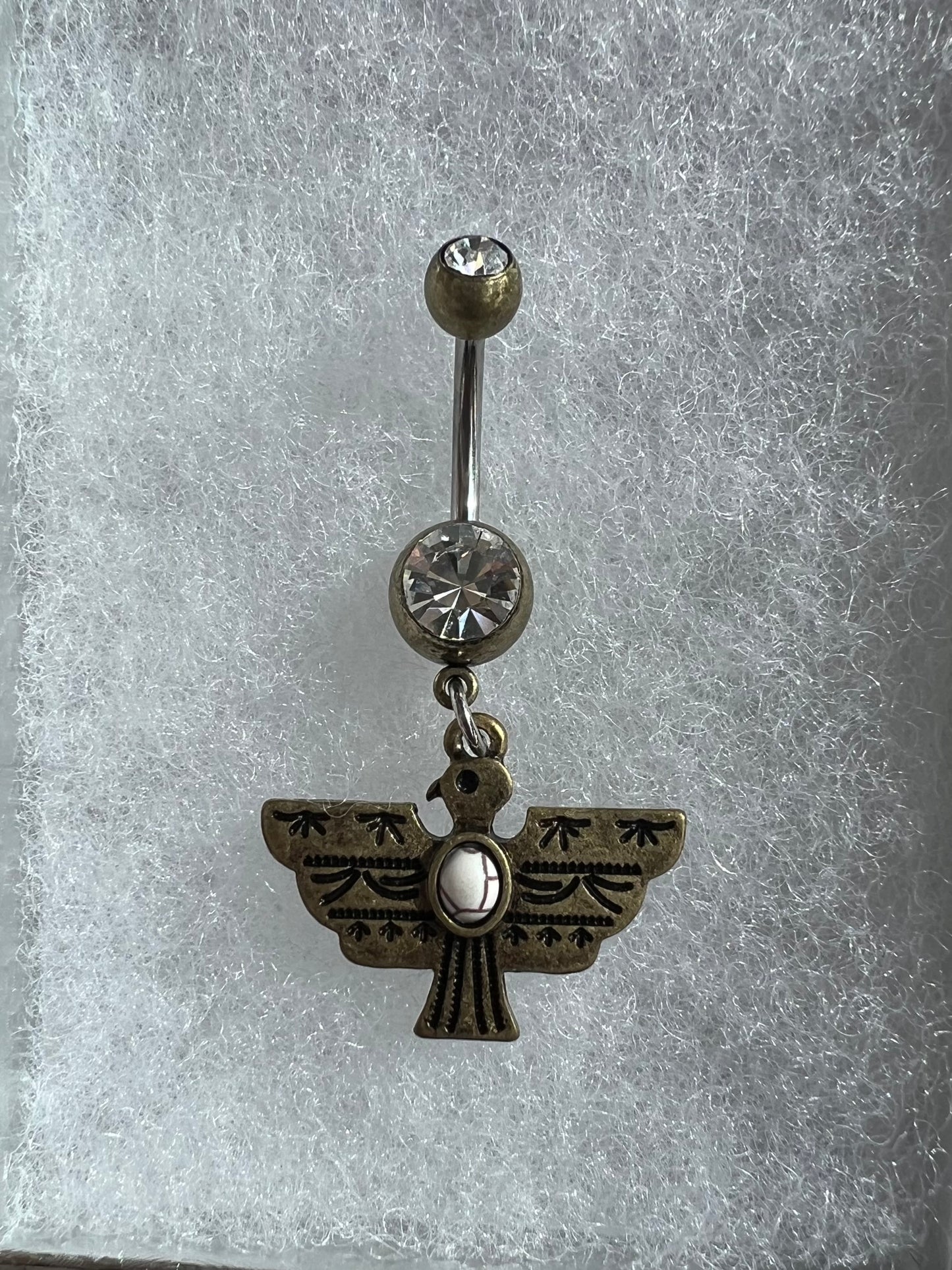 Native Eagle Dangle Belly Ring