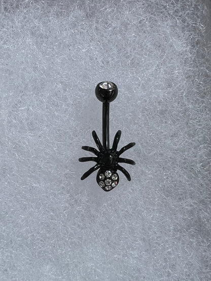 Two-Piece Spider+Web Belly Ring