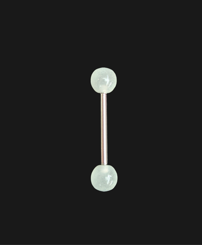 Glow in the Dark Plastic Ball 14 Tongue Ring