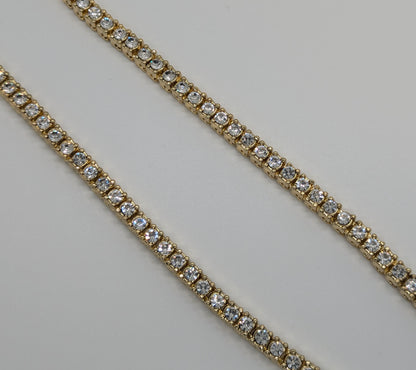 5.6mm Gold Plated Tennis Chain