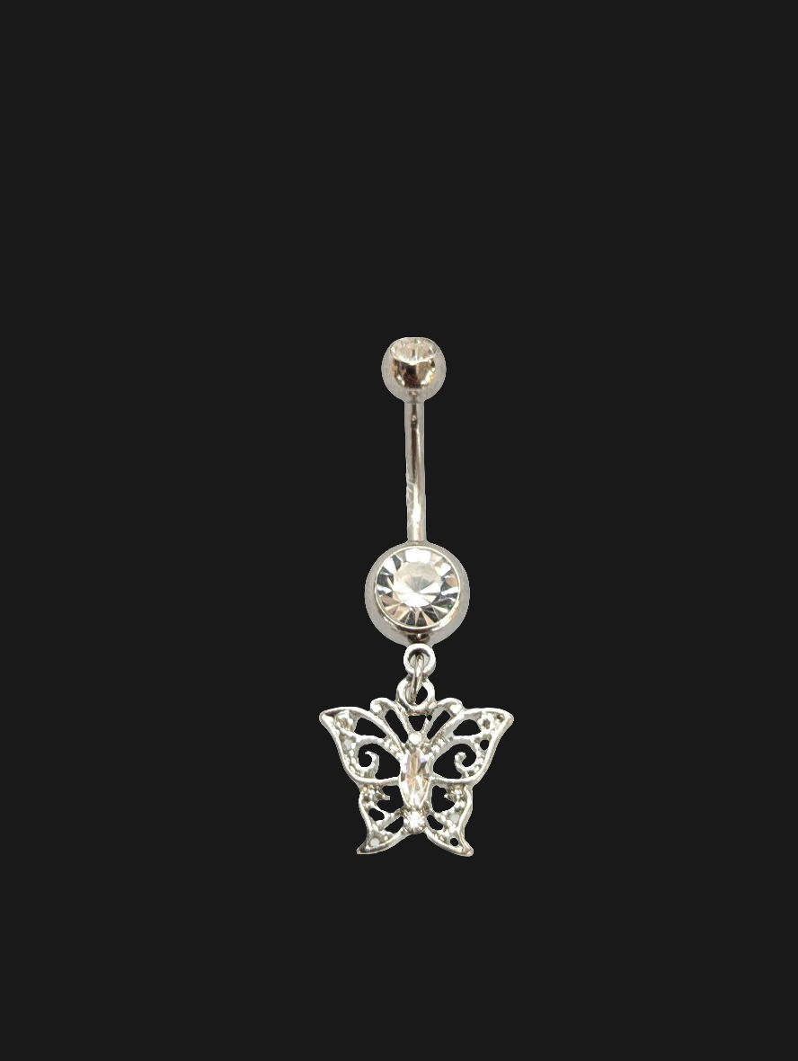 Butterfly Dangle Belly Ring