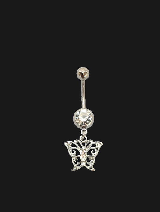 Butterfly Dangle Belly Ring