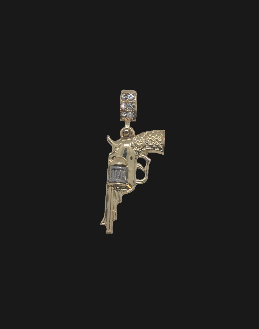 Revolver Pendant Gold Plated