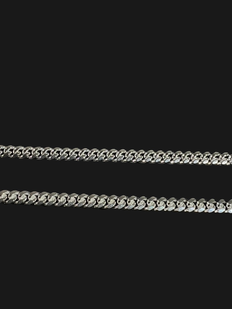 4.1mm Miami Cuban Link Sterling Silver Chain