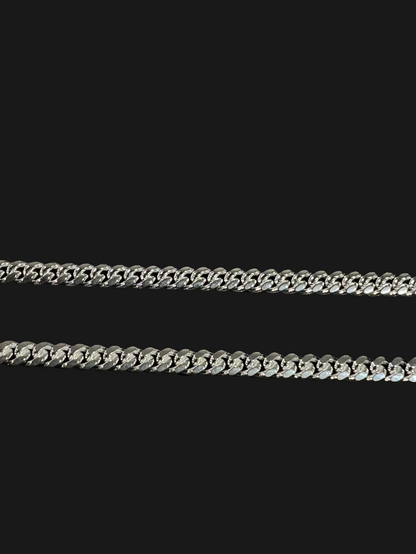 4.1mm Miami Cuban Link Sterling Silver Chain