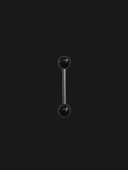 Plastic Ball 14g Surgical Steel Tongue Ring